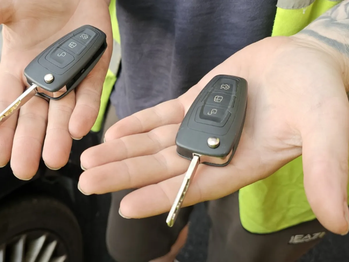 Two Ford remote keys after a new key was cut and programmed